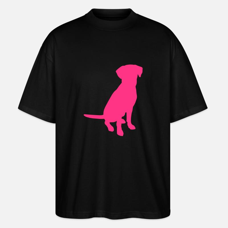 Labrador - Stanley/Stella Oversized Unisex Bio T-Shirt Blaster 2.0 - Schwarz