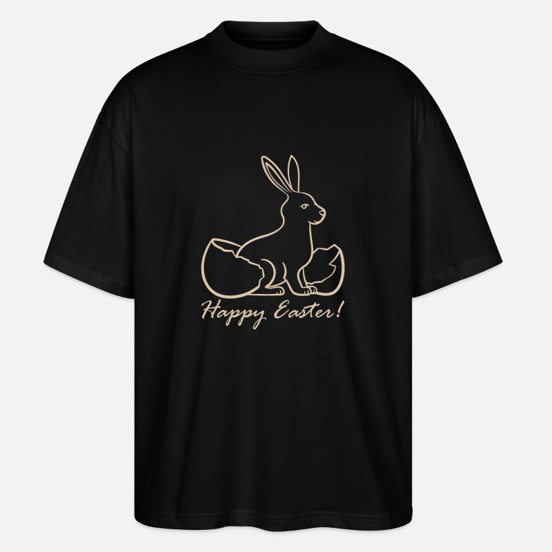 JOYEUSE PÂQUES - T-shirt bio Blaster 2.0 coupe oversize Stanley/Stella Unisexe - noir