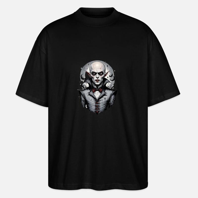 Ein lächelnder Vampir 5 - Stanley/Stella Oversized Unisex Bio T-Shirt Blaster 2.0 - Schwarz