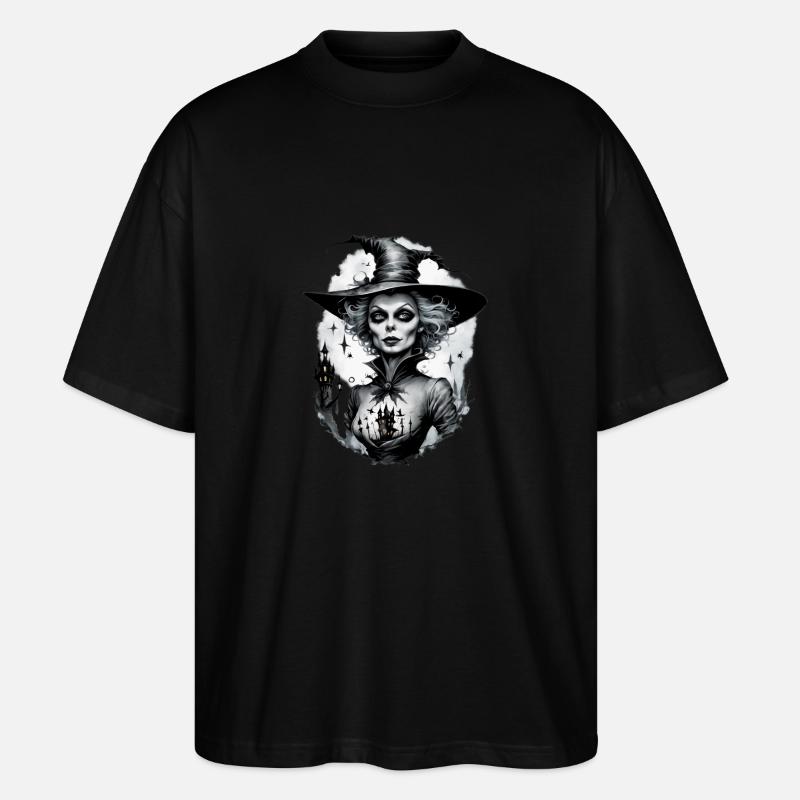 sorcière classique 4 - T-shirt bio Blaster 2.0 coupe oversize Stanley/Stella Unisexe - noir
