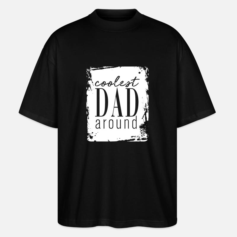 Bester Papa - Stanley/Stella Oversized Unisex Bio T-Shirt Blaster 2.0 - Schwarz