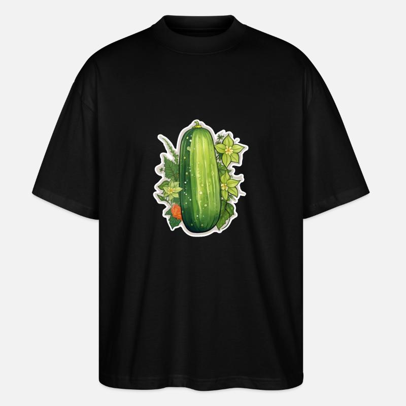 Gurke - Stanley/Stella Oversized Unisex Bio T-Shirt Blaster 2.0 - Schwarz
