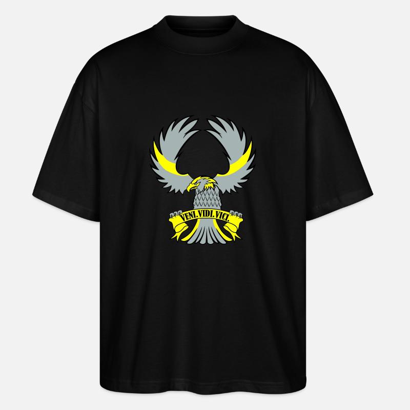 adler veni vidi vici - Stanley/Stella Oversized Unisex Bio T-Shirt Blaster 2.0 - Schwarz