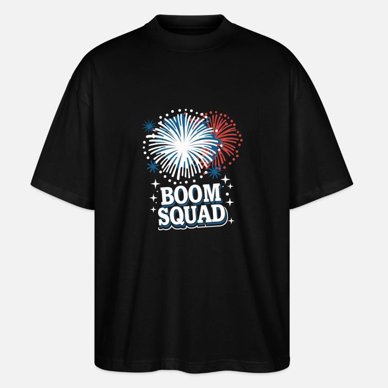 Pyrotechnics Fireworks Pyrotechnics - Stanley/Stella Oversized Unisex Organic T-shirt Blaster 2.0 - black
