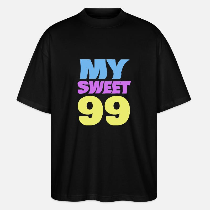 Alter 99 - Stanley/Stella Oversized Unisex Bio T-Shirt Blaster 2.0 - Schwarz