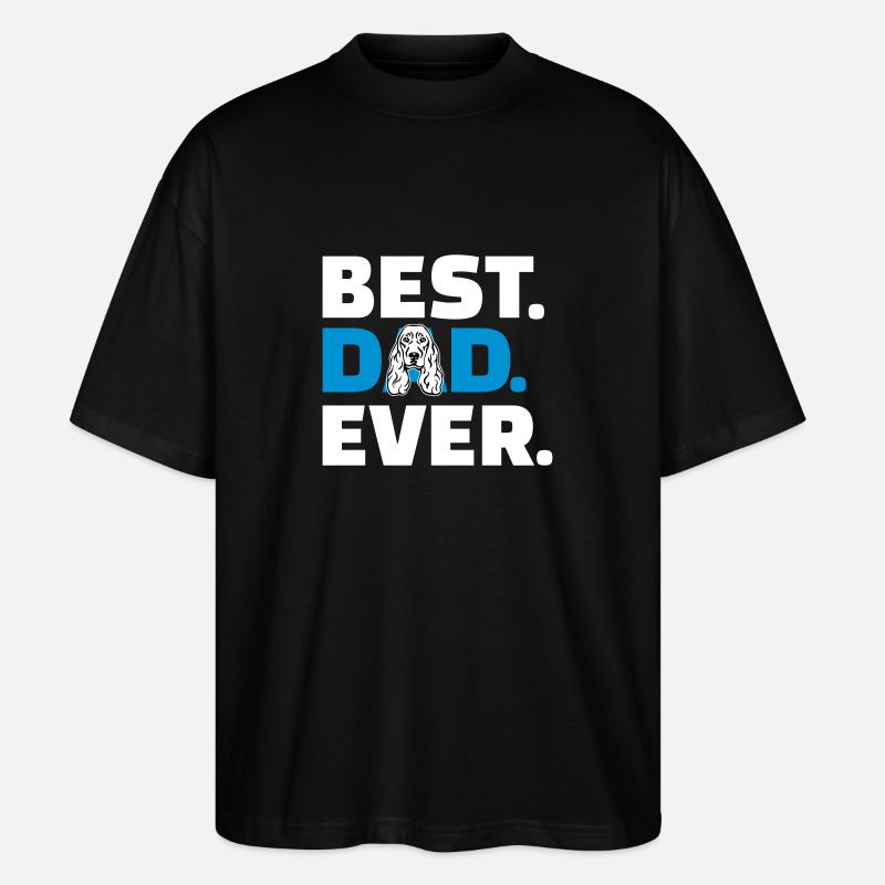 Cocker Spaniel - Stanley/Stella Oversized Unisex Bio T-Shirt Blaster 2.0 - Schwarz