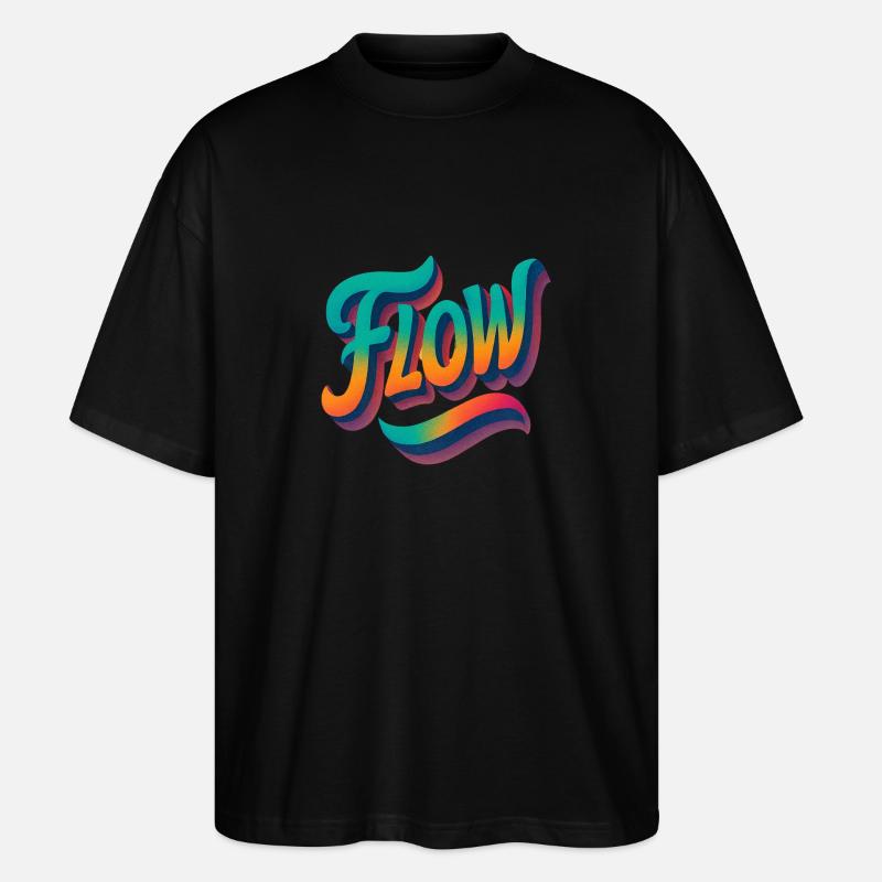 Let It Flow - T-shirt bio Blaster 2.0 coupe oversize Stanley/Stella Unisexe - noir