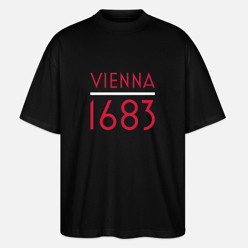 Vienna 1683 - Stanley/Stella Oversized Unisex Bio T-Shirt Blaster 2.0 - Schwarz