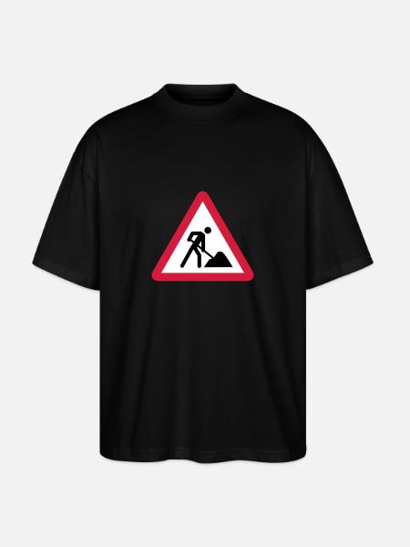 Building Site - Stanley/Stella Oversized Unisex Organic T-shirt Blaster 2.0 - black