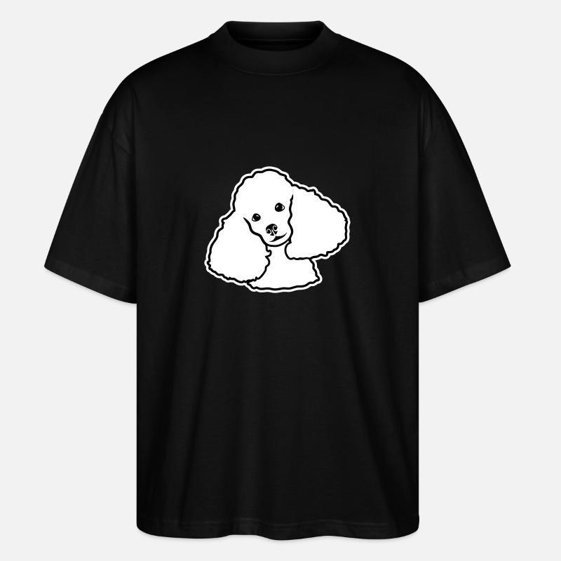 Poodle - Stanley/Stella Oversized Unisex Organic T-shirt Blaster 2.0 - black