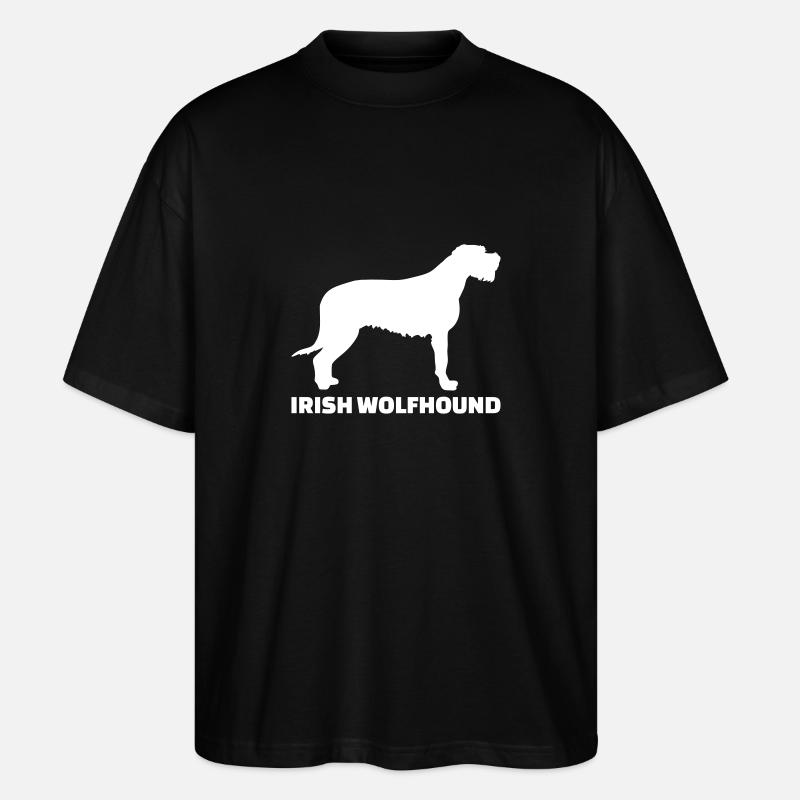 Irischer Wolfshund - Stanley/Stella Oversized Unisex Bio T-Shirt Blaster 2.0 - Schwarz