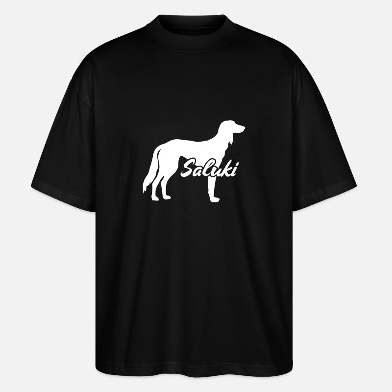 Saluki - T-shirt bio Blaster 2.0 coupe oversize Stanley/Stella Unisexe - noir