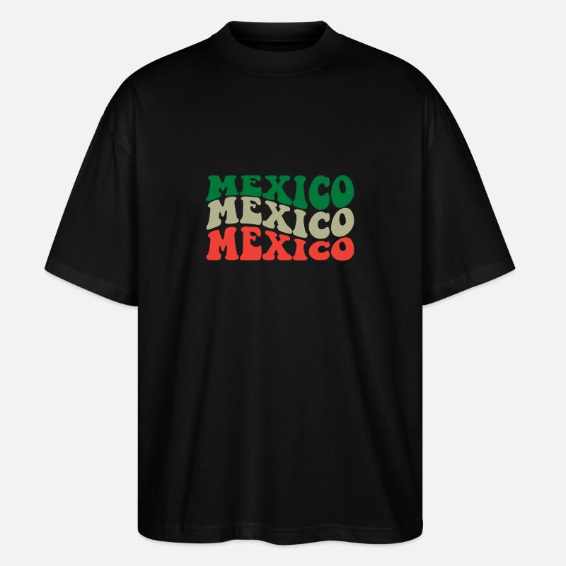 Mexico - Stanley/Stella Oversized Unisex Organic T-shirt Blaster 2.0 - black