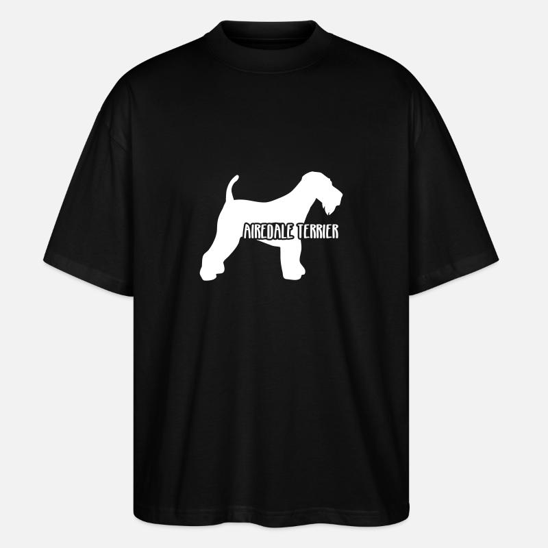 Airedale Terrier - T-shirt bio Blaster 2.0 coupe oversize Stanley/Stella Unisexe - noir