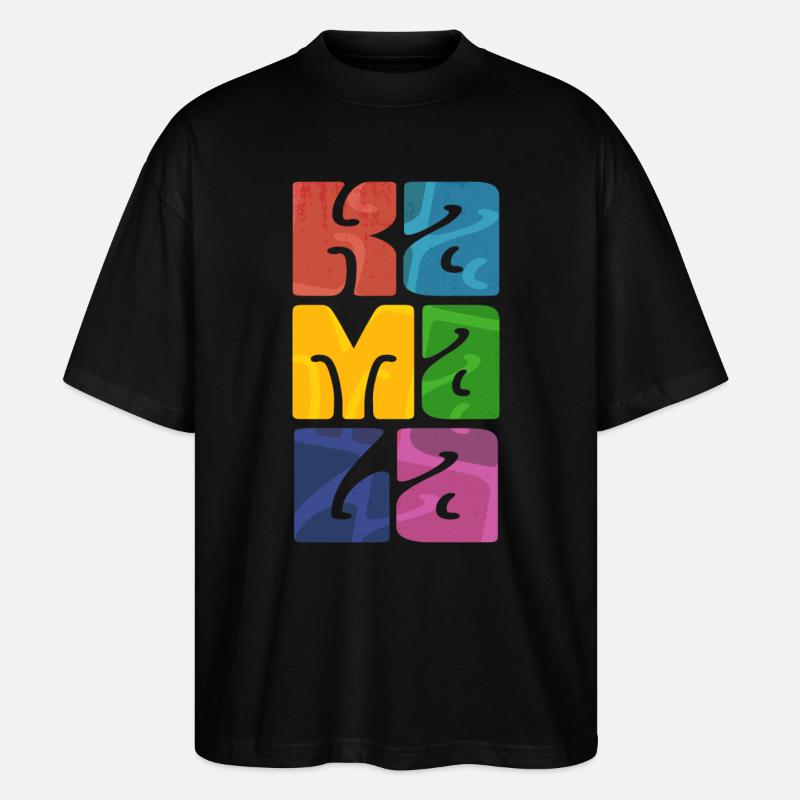 Kamala - given name - Stanley/Stella Oversized Unisex Organic T-shirt Blaster 2.0 - black