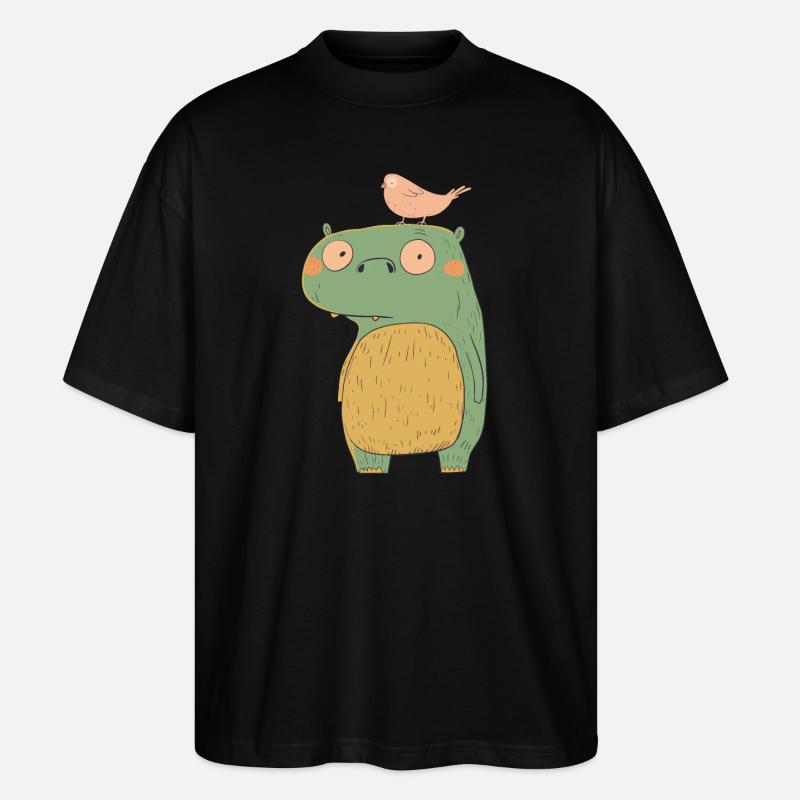 Petit monstre | © M2-D2 - T-shirt bio Blaster 2.0 coupe oversize Stanley/Stella Unisexe - noir