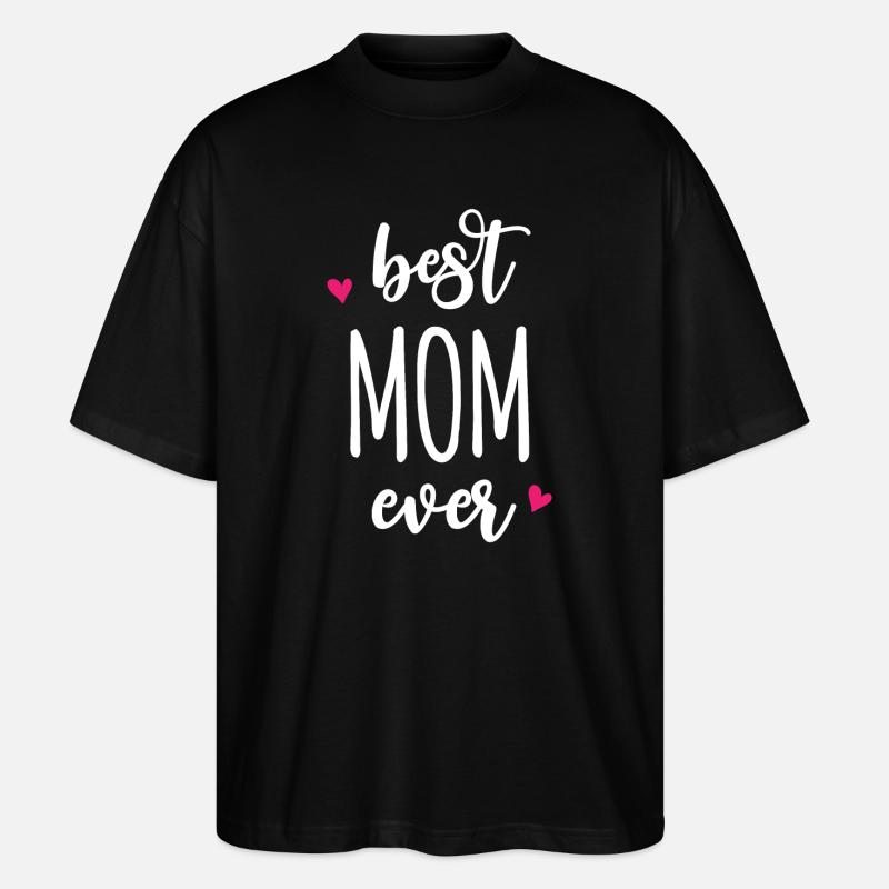 Beste Mutter aller Zeiten - Stanley/Stella Oversized Unisex Bio T-Shirt Blaster 2.0 - Schwarz