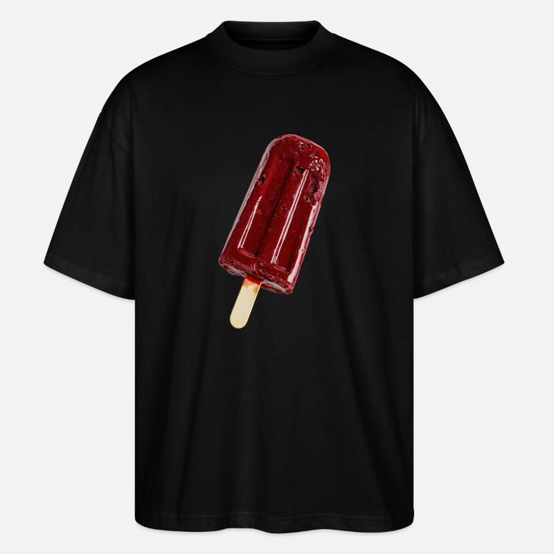 Eis am Stil Rot - Stanley/Stella Oversized Unisex Bio T-Shirt Blaster 2.0 - Schwarz