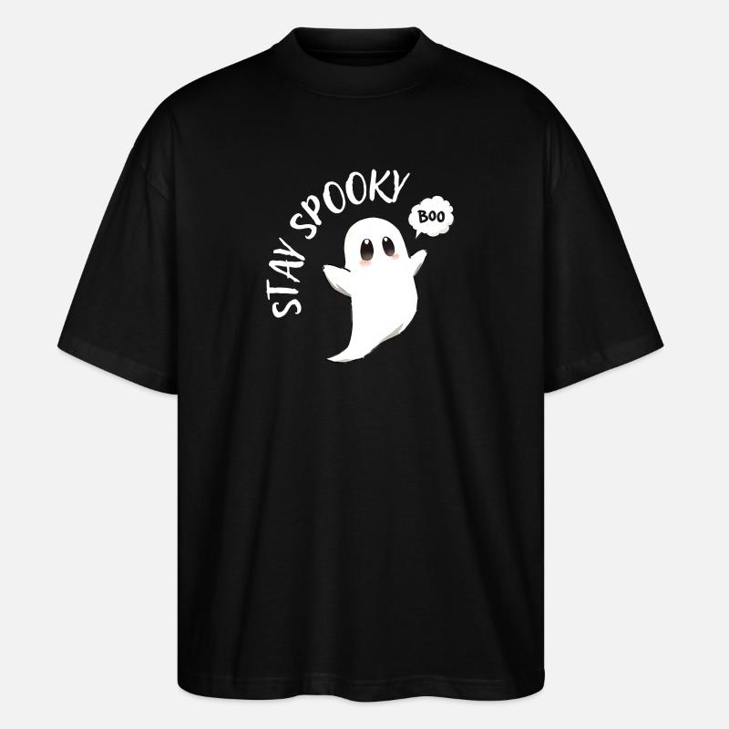 Kleiner Spukgeist Cartoon - Stanley/Stella Oversized Unisex Bio T-Shirt Blaster 2.0 - Schwarz