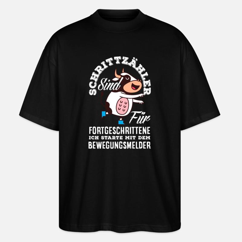 Podomètre? J’utilise le détecteur de mouvement - T-shirt bio Blaster 2.0 coupe oversize Stanley/Stella Unisexe - noir