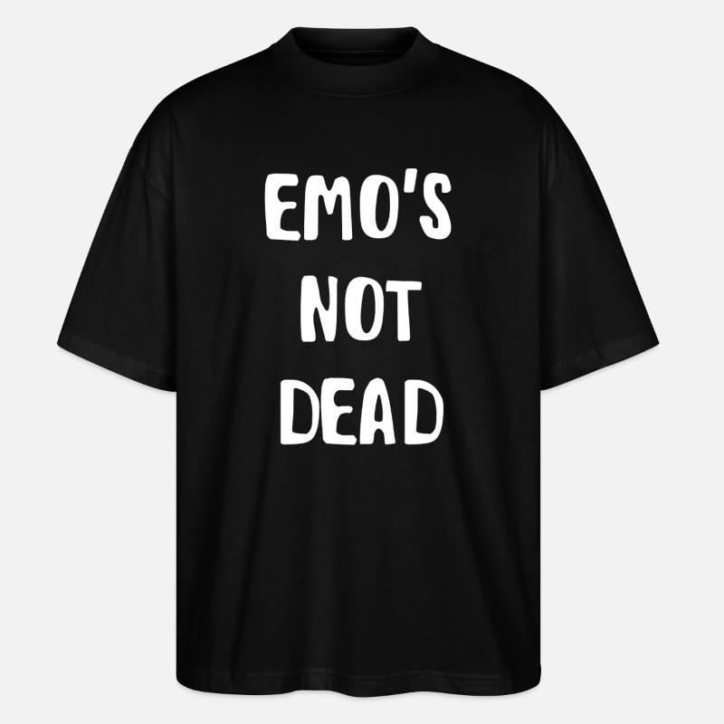 emo not dead - Stanley/Stella Oversized Unisex Organic T-shirt Blaster 2.0 - black