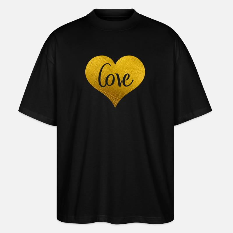 Love Wins - Stanley/Stella Oversized Unisex Bio T-Shirt Blaster 2.0 - Schwarz