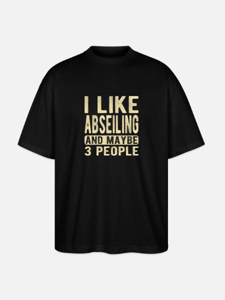 Abseilen Spruch - Stanley/Stella Oversized Unisex Bio T-Shirt Blaster 2.0 - Schwarz