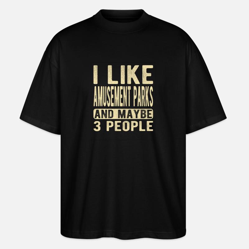 Parcs d’attractions Dicton - T-shirt bio Blaster 2.0 coupe oversize Stanley/Stella Unisexe - noir