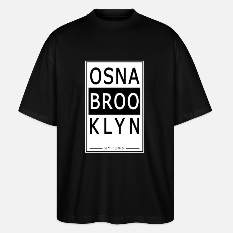Osnabrooklyn - Stanley/Stella Oversized Unisex Bio T-Shirt Blaster 2.0 - Schwarz