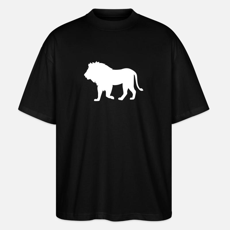 Löwe - Stanley/Stella Oversized Unisex Bio T-Shirt Blaster 2.0 - Schwarz