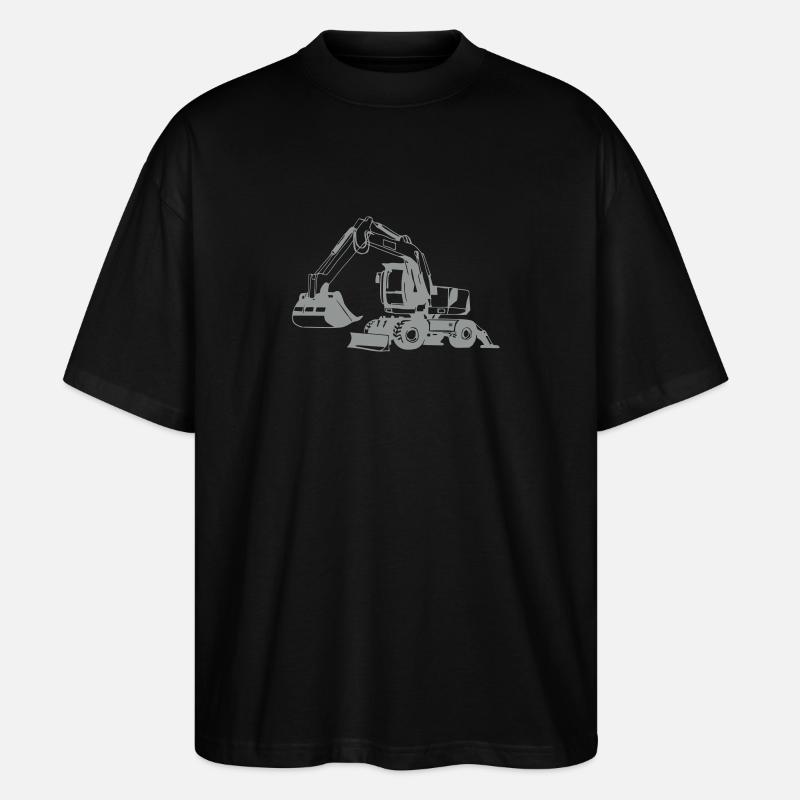 Mobilbagger 1 - Stanley/Stella Oversized Unisex Bio T-Shirt Blaster 2.0 - Schwarz