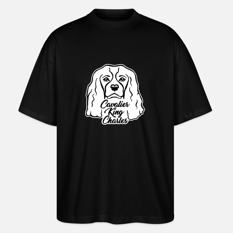 Cavalier King Charles - T-shirt bio Blaster 2.0 coupe oversize Stanley/Stella Unisexe - noir