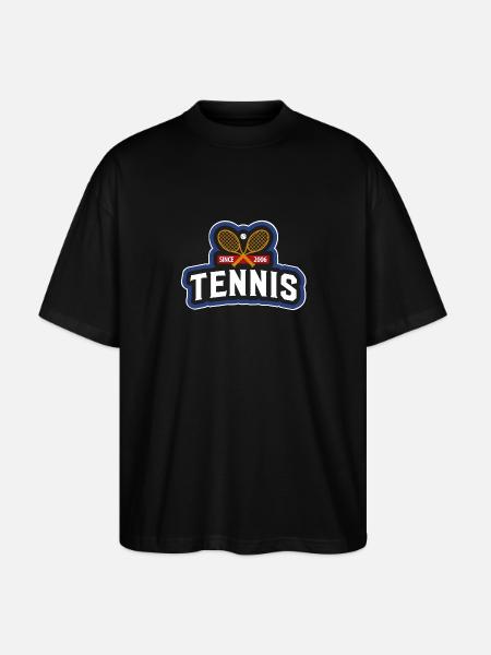 tennis - Stanley/Stella Oversized Unisex Organic T-shirt Blaster 2.0 - black