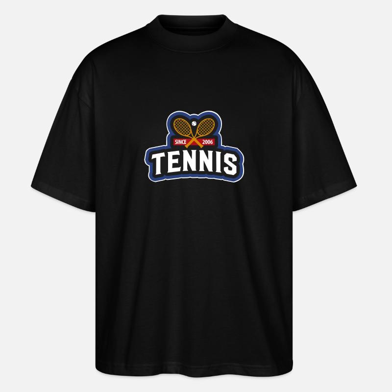 Tennis - Stanley/Stella Oversized Unisex Bio T-Shirt Blaster 2.0 - Schwarz