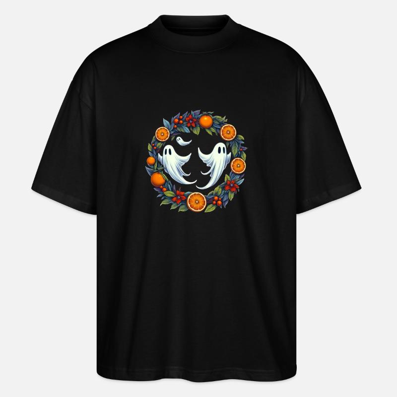 Christmas Ghosts Design - Stanley/Stella Oversized Unisex Organic T-shirt Blaster 2.0 - black