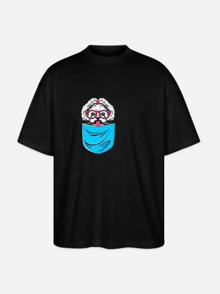 Shih Tzu - Stanley/Stella Oversized Unisex Organic T-shirt Blaster 2.0 - black