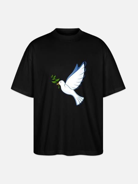 Taube - Stanley/Stella Oversized Unisex Bio T-Shirt Blaster 2.0 - Schwarz