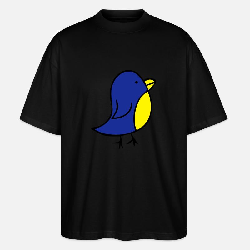 cute-bird - Stanley/Stella Oversized Unisex Bio T-Shirt Blaster 2.0 - Schwarz