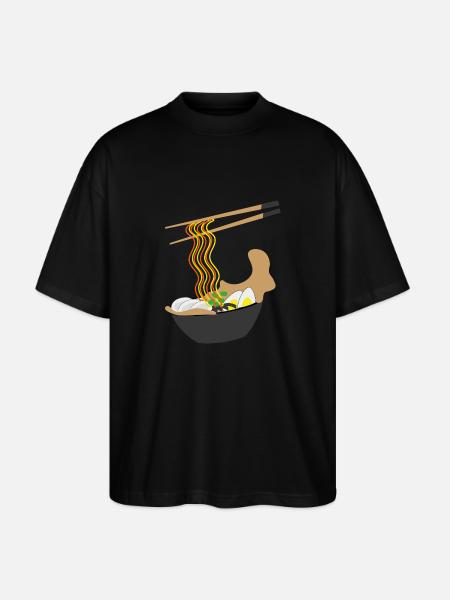 ramen - Ekologiczne Koszulka Oversize Unisex Stanley/Stella Blaster 2.0 - czarny