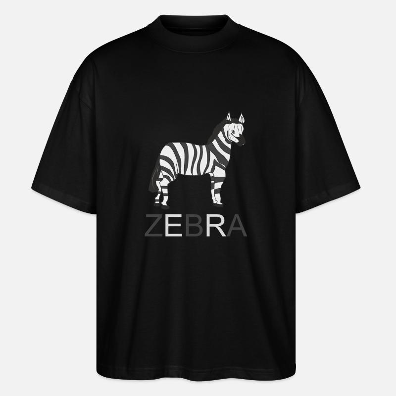 ZEBRA - Stanley/Stella Oversized Unisex Bio T-Shirt Blaster 2.0 - Schwarz