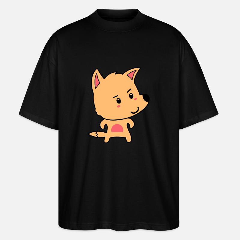 fuchs comic - Stanley/Stella Oversized Unisex Bio T-Shirt Blaster 2.0 - Schwarz