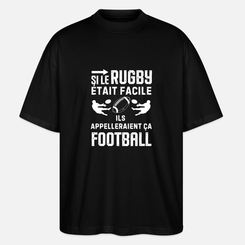 Humour rugby - T-shirt bio Blaster 2.0 coupe oversize Stanley/Stella Unisexe - noir