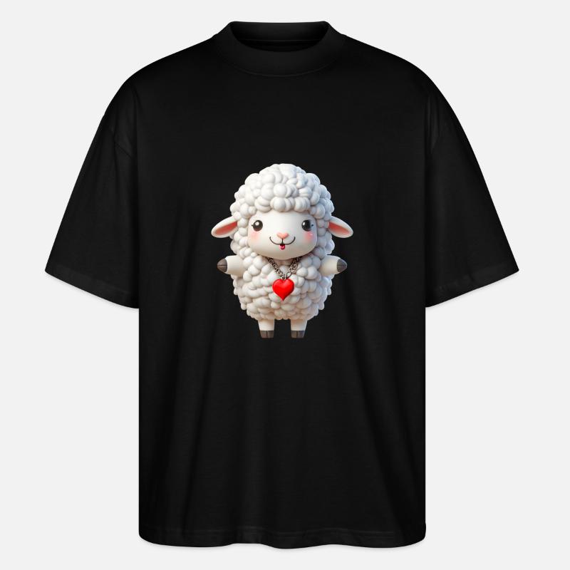 Sheep 1 - Stanley/Stella Oversized Unisex Organic T-shirt Blaster 2.0 - black
