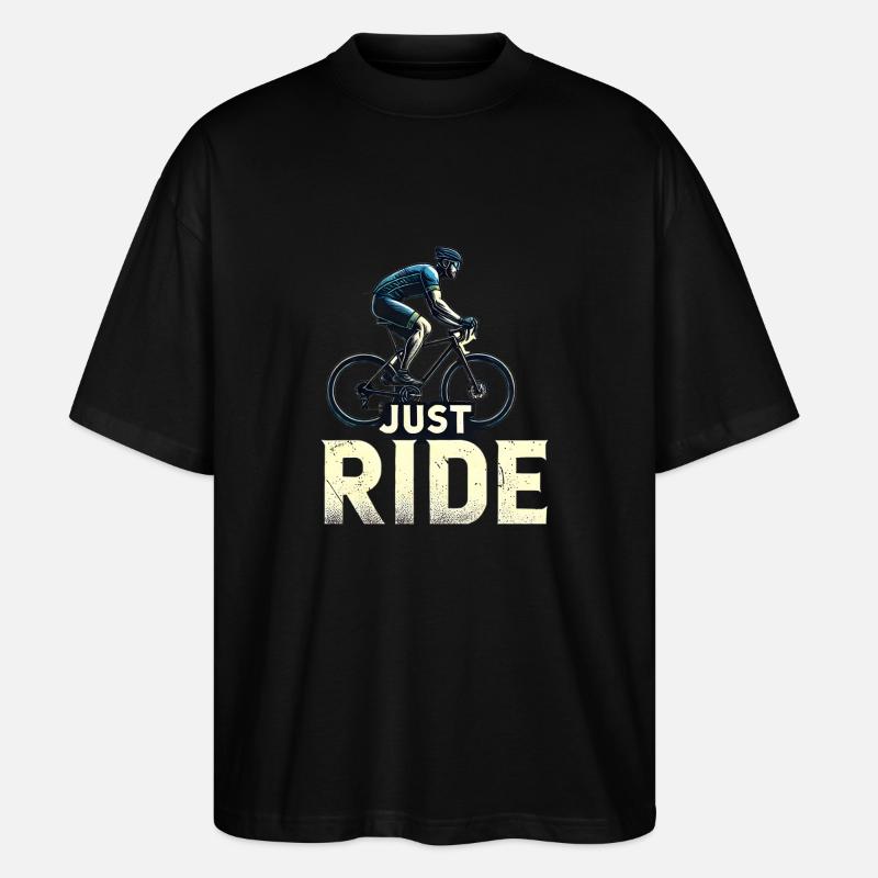 Roulez 🚴 ♂️ simplement - T-shirt bio Blaster 2.0 coupe oversize Stanley/Stella Unisexe - noir