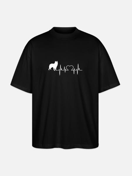 Belgian Shepherd Gift Shirt - Stanley/Stella Oversized Unisex Organic T-shirt Blaster 2.0 - black