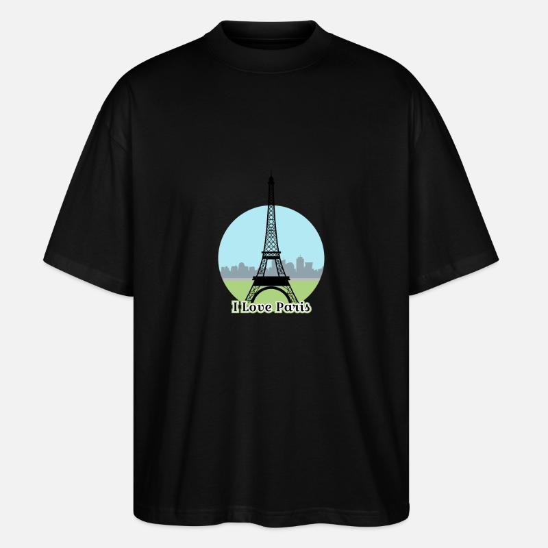 J'adore Paris - T-shirt bio Blaster 2.0 coupe oversize Stanley/Stella Unisexe - noir