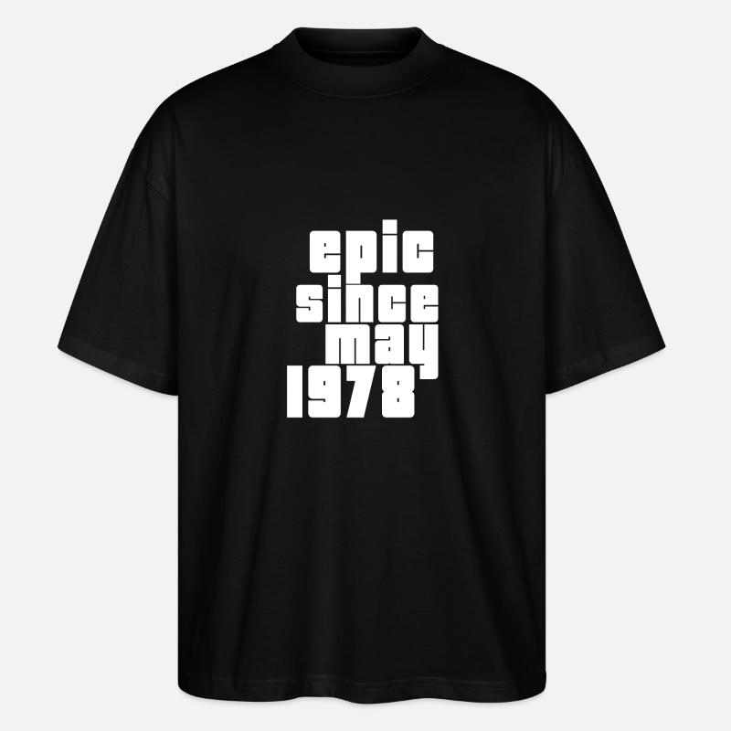 epic since may 1978 - T-shirt bio Blaster 2.0 coupe oversize Stanley/Stella Unisexe - noir