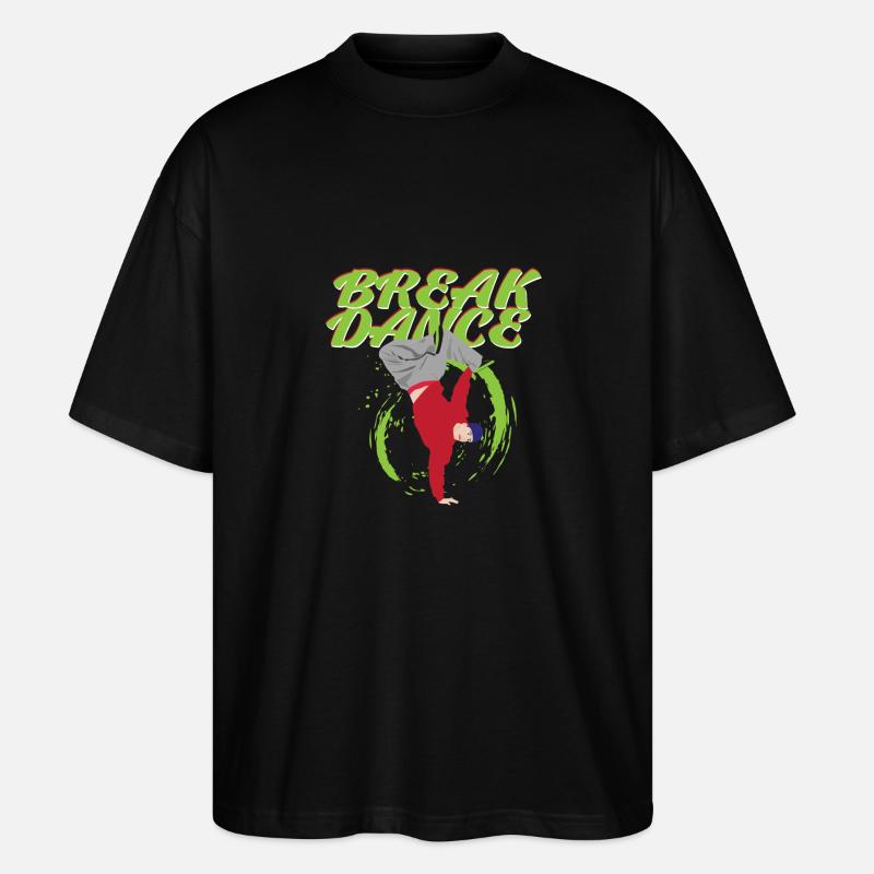 break dance - T-shirt bio Blaster 2.0 coupe oversize Stanley/Stella Unisexe - noir