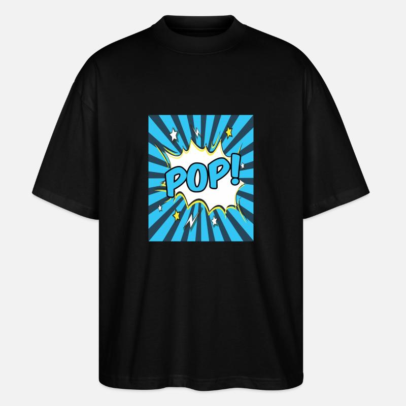 Pop-Art - Stanley/Stella Oversized Unisex Bio T-Shirt Blaster 2.0 - Schwarz