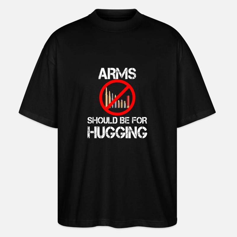 Arms should be hugging - Stanley/Stella Oversized Unisex Organic T-shirt Blaster 2.0 - black